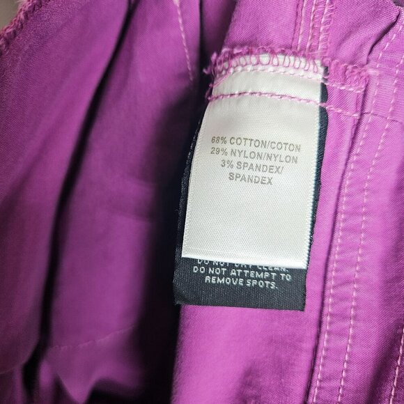Kuhl Womens Cargo Bermuda Shorts Size 10 Purple Cotton Blend Outdoor Hiking - Picture 7 of 12